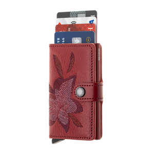 Secrid - Miniwallet - Stitch Magnolia (RFID Blocking) - Rosso