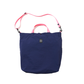 OMCC - Shopping Shoulder Tote - Navy/Fuxia