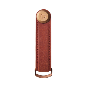 Orbitkey - 2.0 Key Organiser - Waxed Canvas - Brick Red