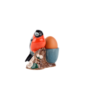 Quail Ceramics - Bullfinch with egg cup