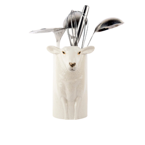 Quail Ceramics - White Faced Suffolk Sheep Utensil Pot