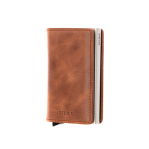 Secrid - Slimwallet - Vintage (RFID Blocking) - Cognac-Silver