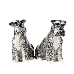 Quail Ceramics - Schnauzer Salt and Pepper Shaker 史納莎鹽和胡椒罐