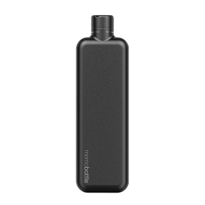 Memobottle - Stainless Steel Water Bottle - Black - Slim