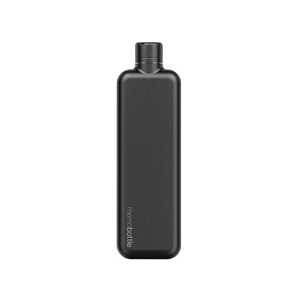 Memobottle - Stainless Steel Water Bottle - Black - Slim