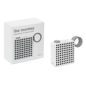 Palomar - The Monkey - Radio/Speaker - White/Grey