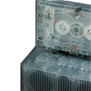 NINM LAB - IT’S REAL Bluetooth Speaker + Cassette Player - Transparent