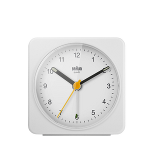 Braun Clocks - BC03 Classic Analogue Alarm Clock - White