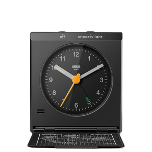 Braun Clocks - BC05 Travel Analogue Alarm Clock - Black