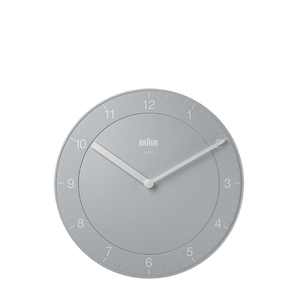 Braun Clocks - BC06 Classic Analogue Wall Clock - Grey