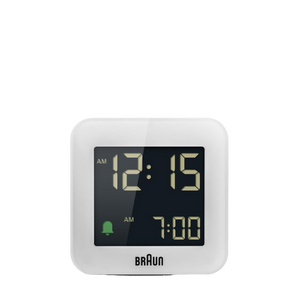 Braun Clocks - Travel Alarm Clock BC08 - White