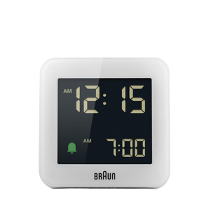 Braun Clocks - Digital Alarm Clock BC09 - White