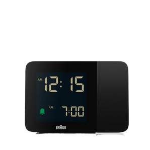 Braun Clocks - BC15 Digital Projection Alarm Clock - Black