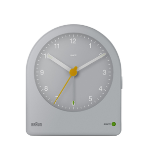 Braun Clocks - BC22 Braun Classic Analogue Alarm Clock - Grey