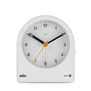 Braun Clocks - BC22 Braun Classic Analogue Alarm Clock - White