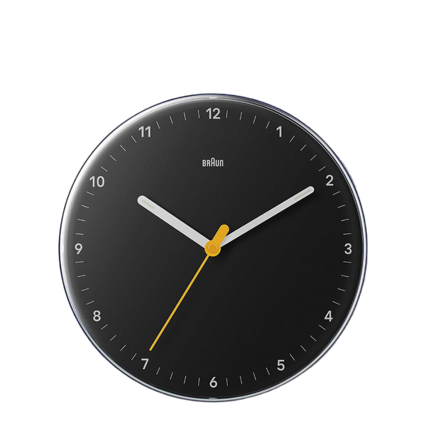 Braun Clocks - BC26 Analogue Wall Clock - Black – Heima