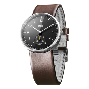 Braun Gents - BN0024 Classic Watch - Black Dial and Brown Leather Strap