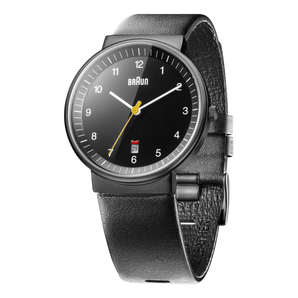 Braun Gents - BN0032 Classic Watch - Black Dial and Black Leather Strap