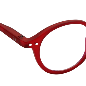 Izipizi - French Brand Screen Protection Glasses (Junior) [5-10 years old] - Shape #D - Red Crystal