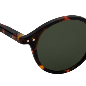 Izipizi - French Brand Sunglasses (Adult) - Shape #D - Tortoise Green Lenses