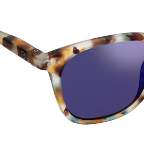 Izipizi - French Brand Sunglasses (Junior) [5-10 years old] - Shape #E - Blue Tortoise Mirror