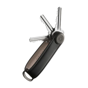 Orbitkey - 2.0 Key Organiser - Leather - Black/Black