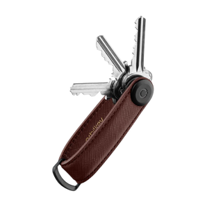 Orbitkey - 2.0 Key Organiser - Saffiano Leather - Dark Cherry