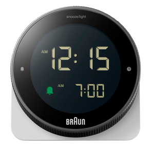 Braun Clocks - BC24 Touch Display Digital Alarm Clock - White