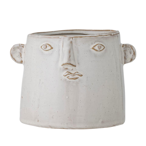 HS - Theis Flowerpot, White, Stoneware