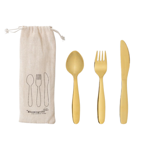 HS - Ally Cutlery, Gold, Stainless Steel