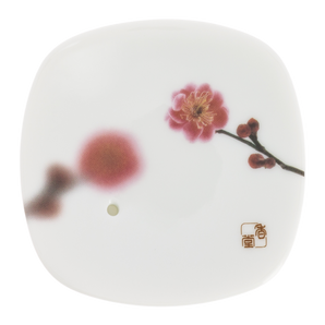 TIERRA ZEN - Ceramic Plate - Pink Plum Flower