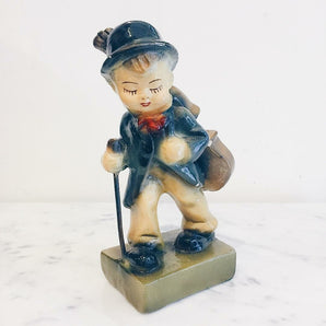 Heima Vintage - Boy with Cello Chalk Figure