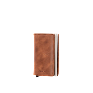 Secrid - Slimwallet - Vintage (RFID Blocking) - Cognac-Silver