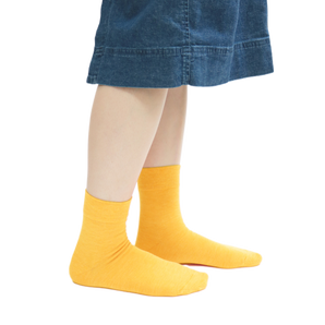 TAWARA - Chiramise High Gauge Short Socks - Yellow