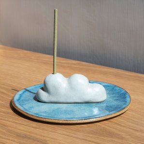 thenatc - Incense / Dried Flower Holder - White Cloud