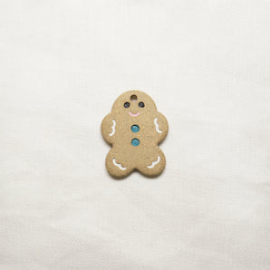 thenatc - Small Ornament - Gingerbreadman Turquoise