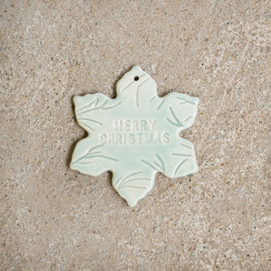 thenatc - Ornament - Aqua Snowflake