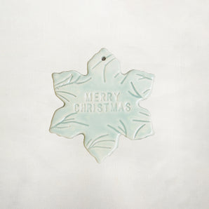 thenatc - Ornament - Aqua Snowflake