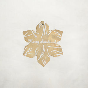 thenatc - Ornament - Sand & White Snowflake