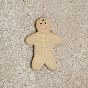 thenatc - Ornament - Bitten Gingerbread Man Aqua