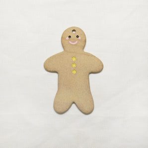 thenatc - Ornament - Bitten Gingerbread Man Aqua