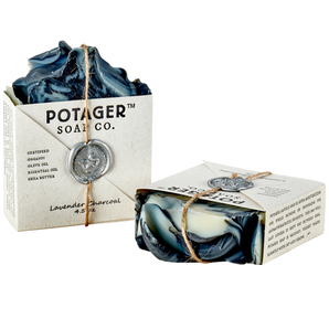 POTAGER SOAP CO. - Natural Lavender Charcoal Soap